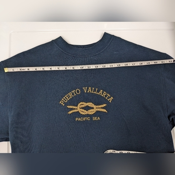 Puerto Vallarta vintage unisex crewneck sweatshirt size L - Picture 3 of 9